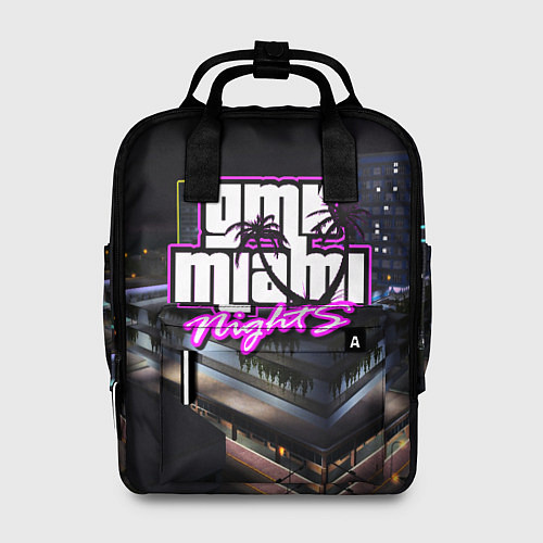 Женский рюкзак GTA VI: MIAMI NIGHTS / 3D-принт – фото 1