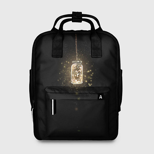 Женский рюкзак Банка со светлячками / 3D-принт – фото 1