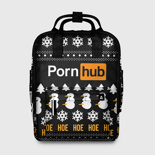 Женский рюкзак Новогодный порнхаб / 3D-принт – фото 1