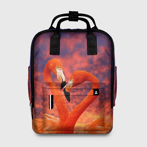 Женский рюкзак Flamingo Love / 3D-принт – фото 1