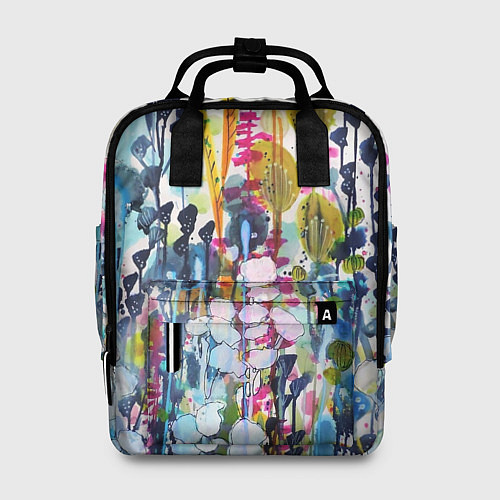 Женский рюкзак Watercolor Flowers / 3D-принт – фото 1