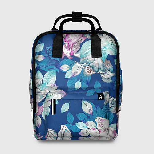 Женский рюкзак Нежные цветы / 3D-принт – фото 1