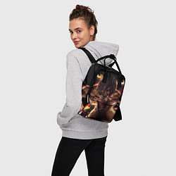 Рюкзак женский АТАКА ТИТАНОВ спина, цвет: 3D-принт — фото 2