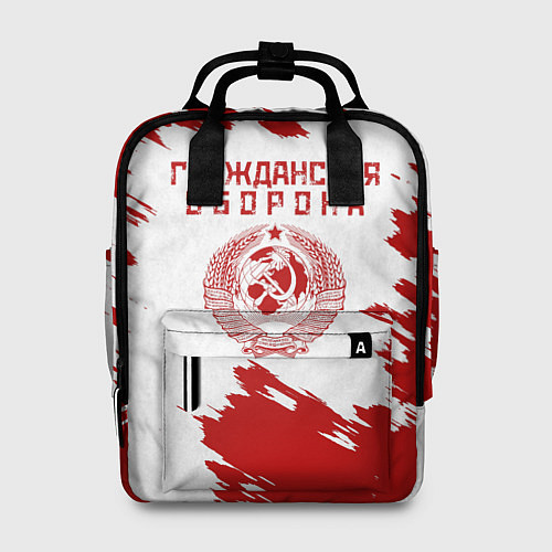 Женский рюкзак Гражданская оборона / 3D-принт – фото 1