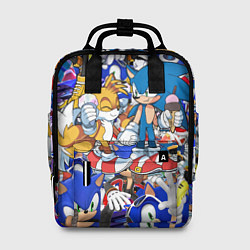 Рюкзак женский SONIC PATTERN, цвет: 3D-принт