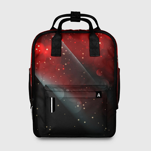 Женский рюкзак Red & Black / 3D-принт – фото 1