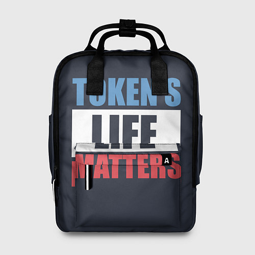 Женский рюкзак TOKENS LIFE MATTERS / 3D-принт – фото 1