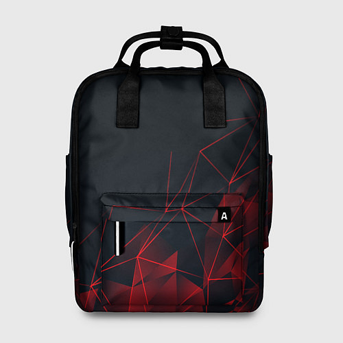 Женский рюкзак RED STRIPES / 3D-принт – фото 1