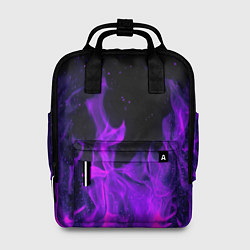 Рюкзак женский ФИОЛЕТОВЫЙ ОГОНЬ, цвет: 3D-принт