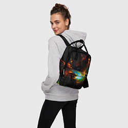 Рюкзак женский Галактика, цвет: 3D-принт — фото 2