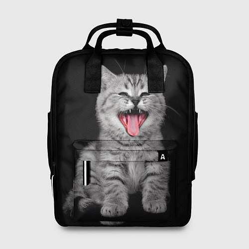 Женский рюкзак Кричащий кот / 3D-принт – фото 1
