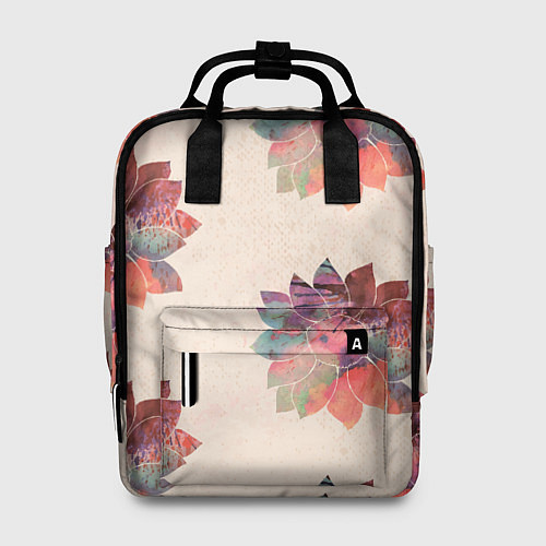Женский рюкзак Цветочный арт / 3D-принт – фото 1