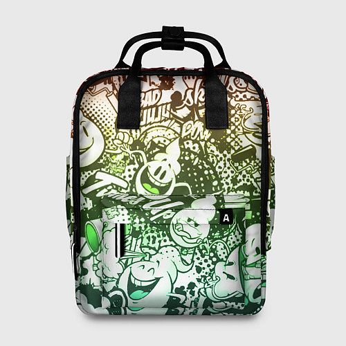 Женский рюкзак Граффити / 3D-принт – фото 1