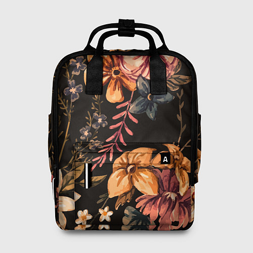 Женский рюкзак Цветы / 3D-принт – фото 1
