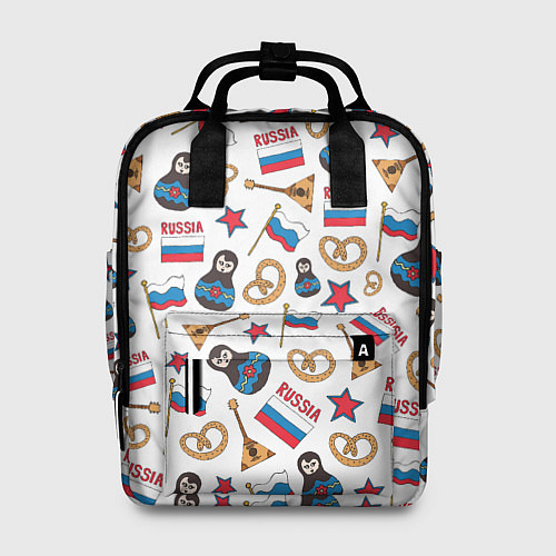Женский рюкзак РОССИЯ УЗОР / 3D-принт – фото 1
