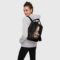 Рюкзак женский Чечилия Галлерани - дама с горностаем, цвет: 3D-принт — фото 2