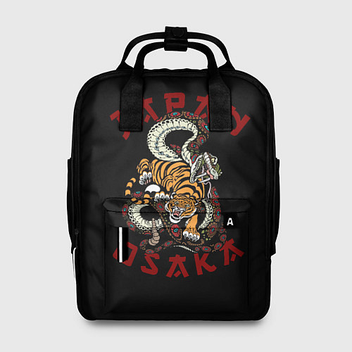 Женский рюкзак Японский Тигр иероглиф сзади / 3D-принт – фото 1