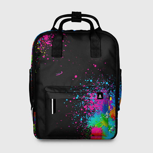 Женский рюкзак Брызги красок / 3D-принт – фото 1