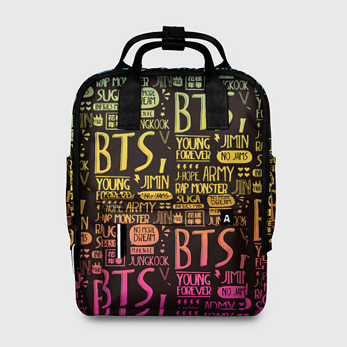 Женский рюкзак BTS / 3D-принт – фото 1