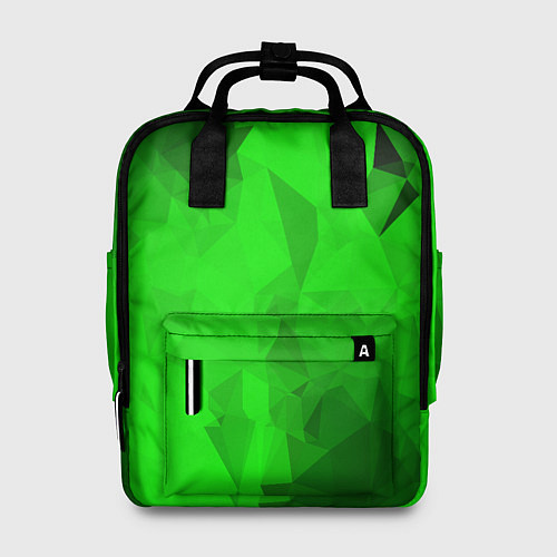 Женский рюкзак GREEN / 3D-принт – фото 1