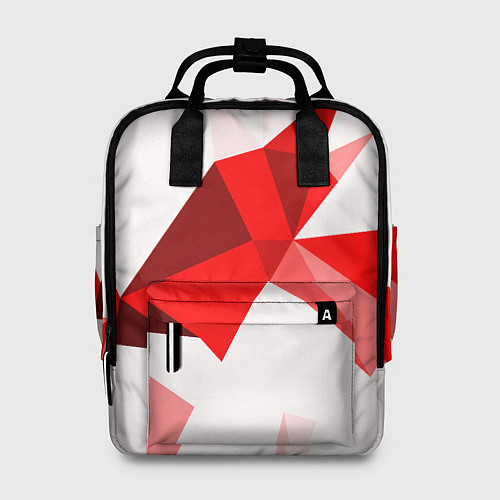 Женский рюкзак GEOMETRY RED / 3D-принт – фото 1