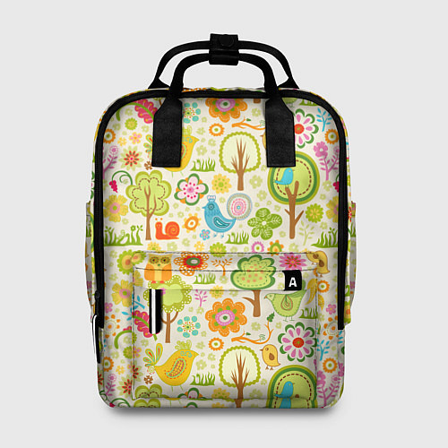 Женский рюкзак Летний Орнамент / 3D-принт – фото 1