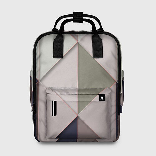 Женский рюкзак Треугольники / 3D-принт – фото 1