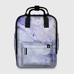 Рюкзак женский Разводы сиреневой краской, цвет: 3D-принт