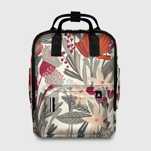 Женский рюкзак Полевые цветы / 3D-принт – фото 1