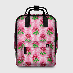 Рюкзак женский Декор из нежных роз, цвет: 3D-принт