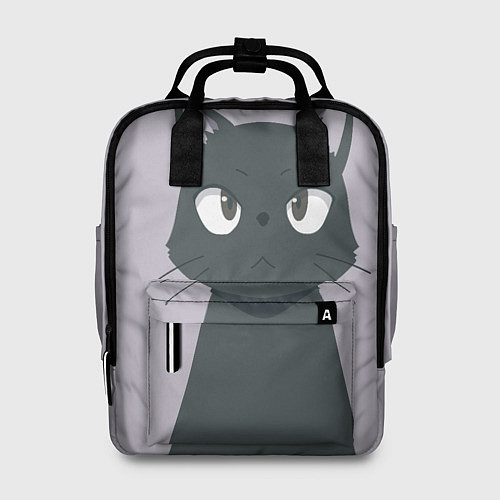 Женский рюкзак Чёрный кот / 3D-принт – фото 1