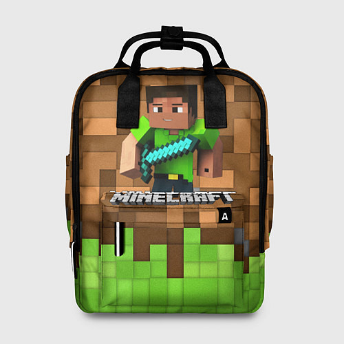 Женский рюкзак Minecraft logo heroes / 3D-принт – фото 1