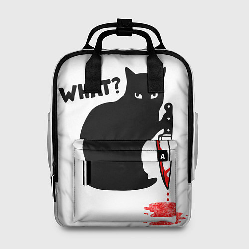 Женский рюкзак What Cat / 3D-принт – фото 1