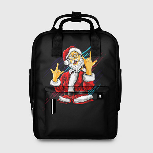 Женский рюкзак Crazy Santa / 3D-принт – фото 1