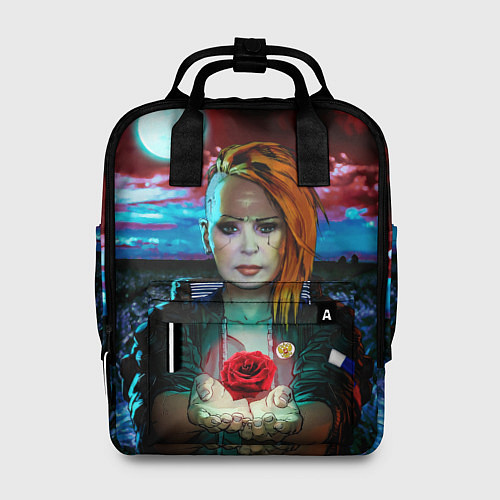 Женский рюкзак Алла Пугачева Cyberpunk Style / 3D-принт – фото 1
