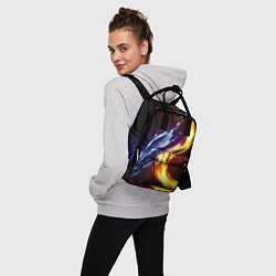 Рюкзак женский ОГОНЬ И ВОДА, цвет: 3D-принт — фото 2