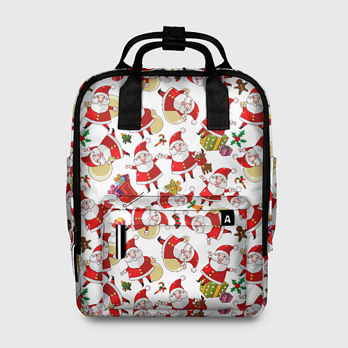 Женский рюкзак Дед Мороз / 3D-принт – фото 1