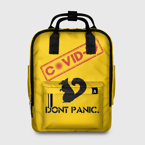 Женский рюкзак Dont Panic covid-19 / 3D-принт – фото 1