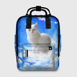 Рюкзак женский Кот в облаках, цвет: 3D-принт