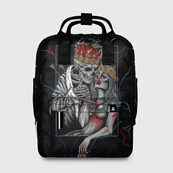 Рюкзак женский The Skull King and Queen, цвет: 3D-принт