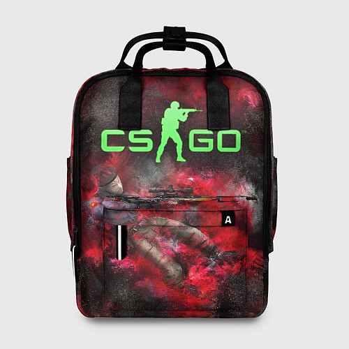 Женский рюкзак CS GO Red heat / 3D-принт – фото 1