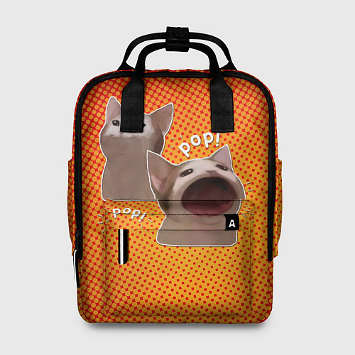 Женский рюкзак Cat Pop Мем / 3D-принт – фото 1