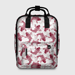 Рюкзак женский Карп Паттерн, цвет: 3D-принт
