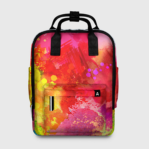 Женский рюкзак Брызги краски / 3D-принт – фото 1
