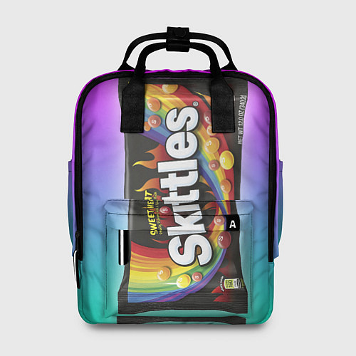 Женский рюкзак Skittles Черный / 3D-принт – фото 1