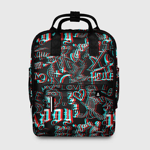 Женский рюкзак Lil Peep Glitch / 3D-принт – фото 1