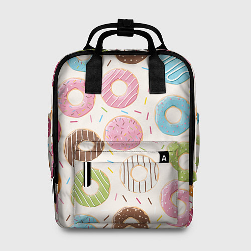 Женский рюкзак Пончики Donuts / 3D-принт – фото 1