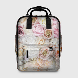Рюкзак женский Розовые розы, цвет: 3D-принт