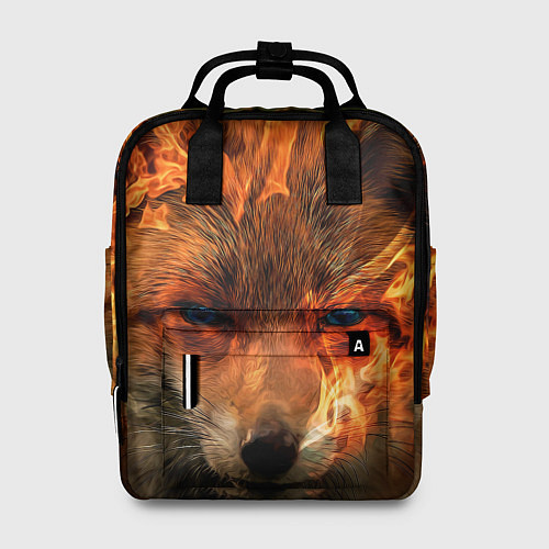 Женский рюкзак Огненная лиса / 3D-принт – фото 1