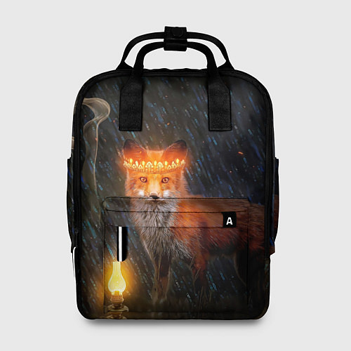 Женский рюкзак Лиса с огненной короной / 3D-принт – фото 1